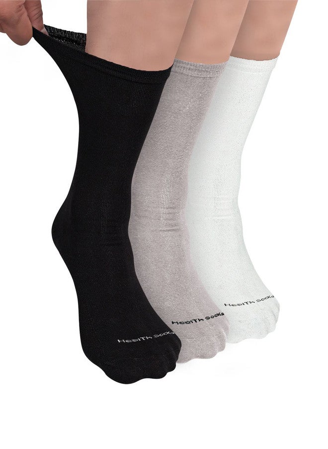 FOOTPRINTS FOOTPRINT Men 3 Pairs Seamless Organic Cotton Crew-Length Bamboo Socks - Image 1